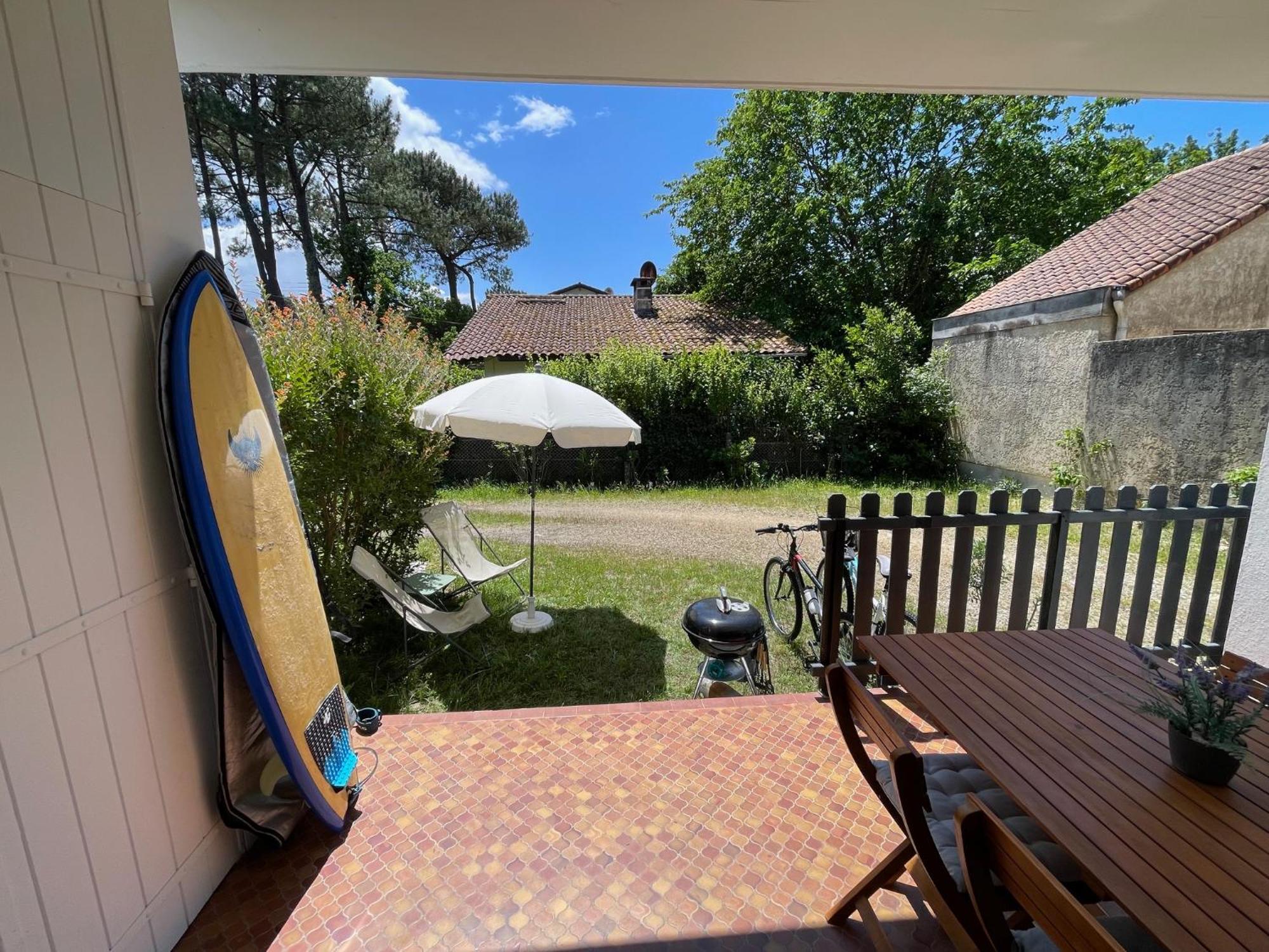Appartement Avec Chambre, Terrasse Et Jardinet Proche Plage, Foret Pins, Piste Cyclable, Lac Mimizan Exterior photo