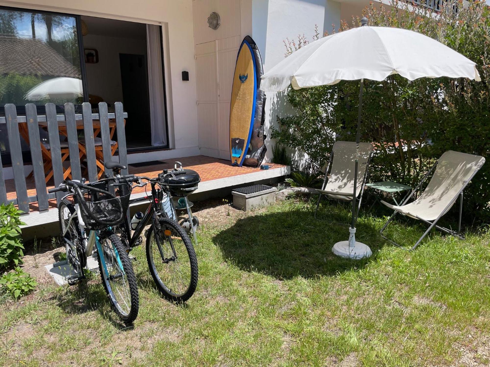 Appartement Avec Chambre, Terrasse Et Jardinet Proche Plage, Foret Pins, Piste Cyclable, Lac Mimizan Exterior photo